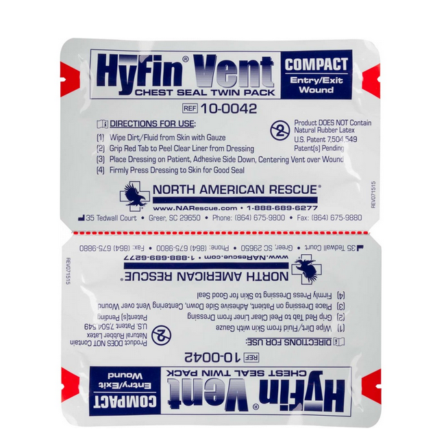 HyFin Compact Vented Chest Seal (Twin Pack) image 1